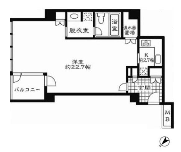 ストーリア赤坂 【ストーリア赤坂】の間取図です。