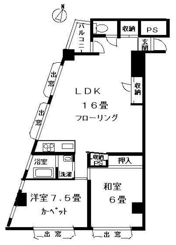 シャトレー渋谷 間取り