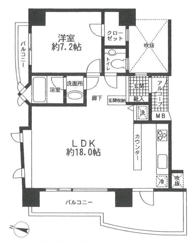 朝日サテライト原宿 間取り