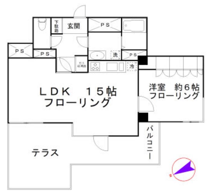 常盤松ロイアルハイツ 間取り