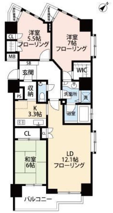 藤和渋谷常磐松ホームズ 間取り