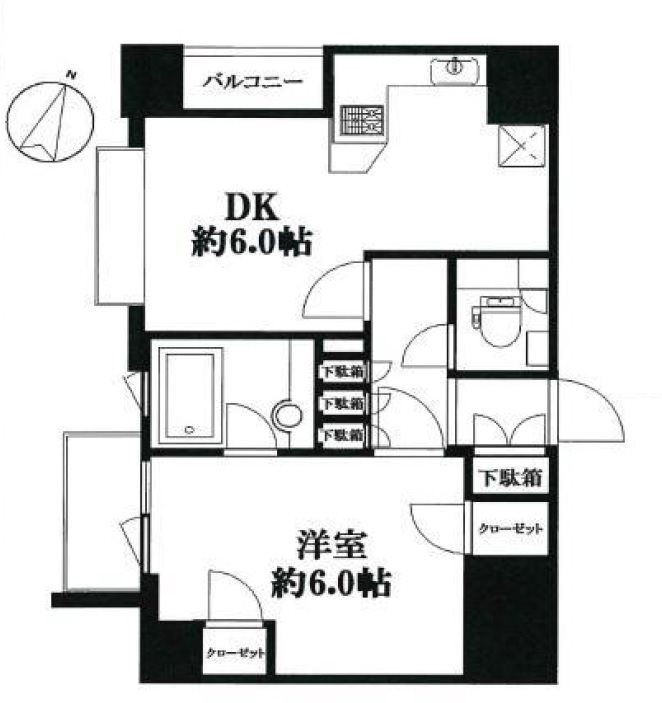 サンウッド赤坂フラッツ 間取り