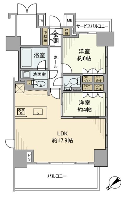ヴァントヌーベル代々木 間取り